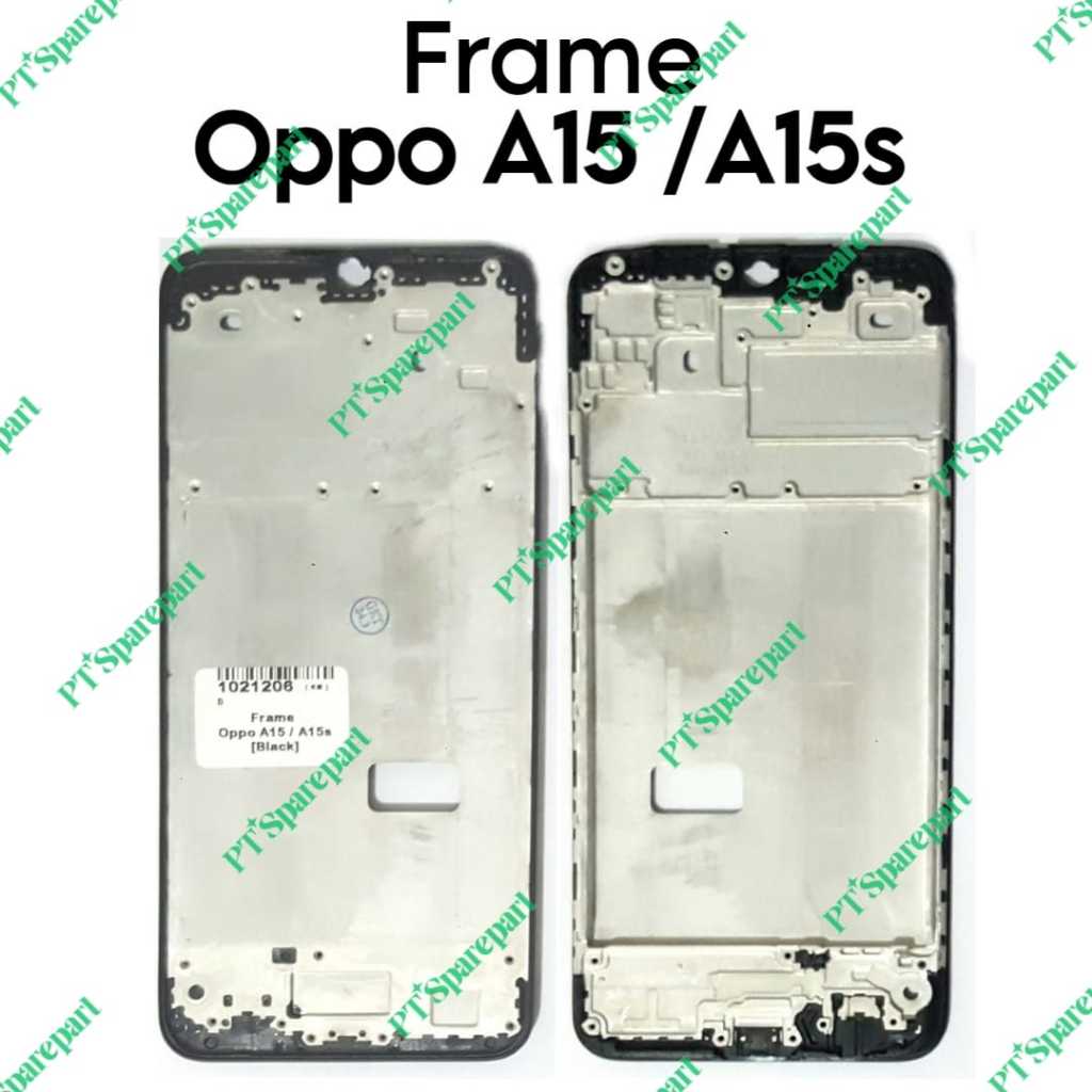 Frame Tulang Tengah Oppo A15 A15S / CPH2185 / CPH2179 - Tempat Dudukan LCD & Mesin