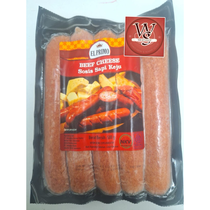 

EL PRIMO BEEF CHEESE SAUSAGE 500 gr