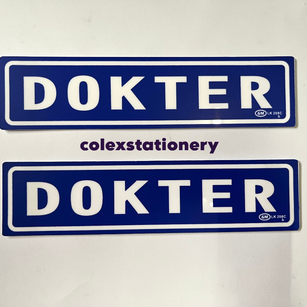 

Sticker Label / Sticker Label Bahan Acrylic Warna Dokter Ukuran 5cm x 20cm Kecil (1 Pcs)