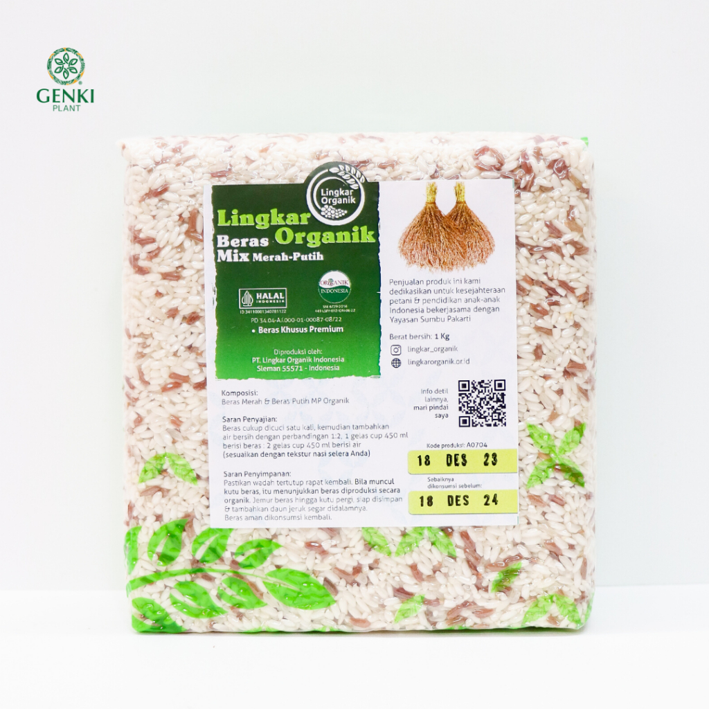 

Lingkar Organik Beras Mix Merah Putih Organik - 1 kg