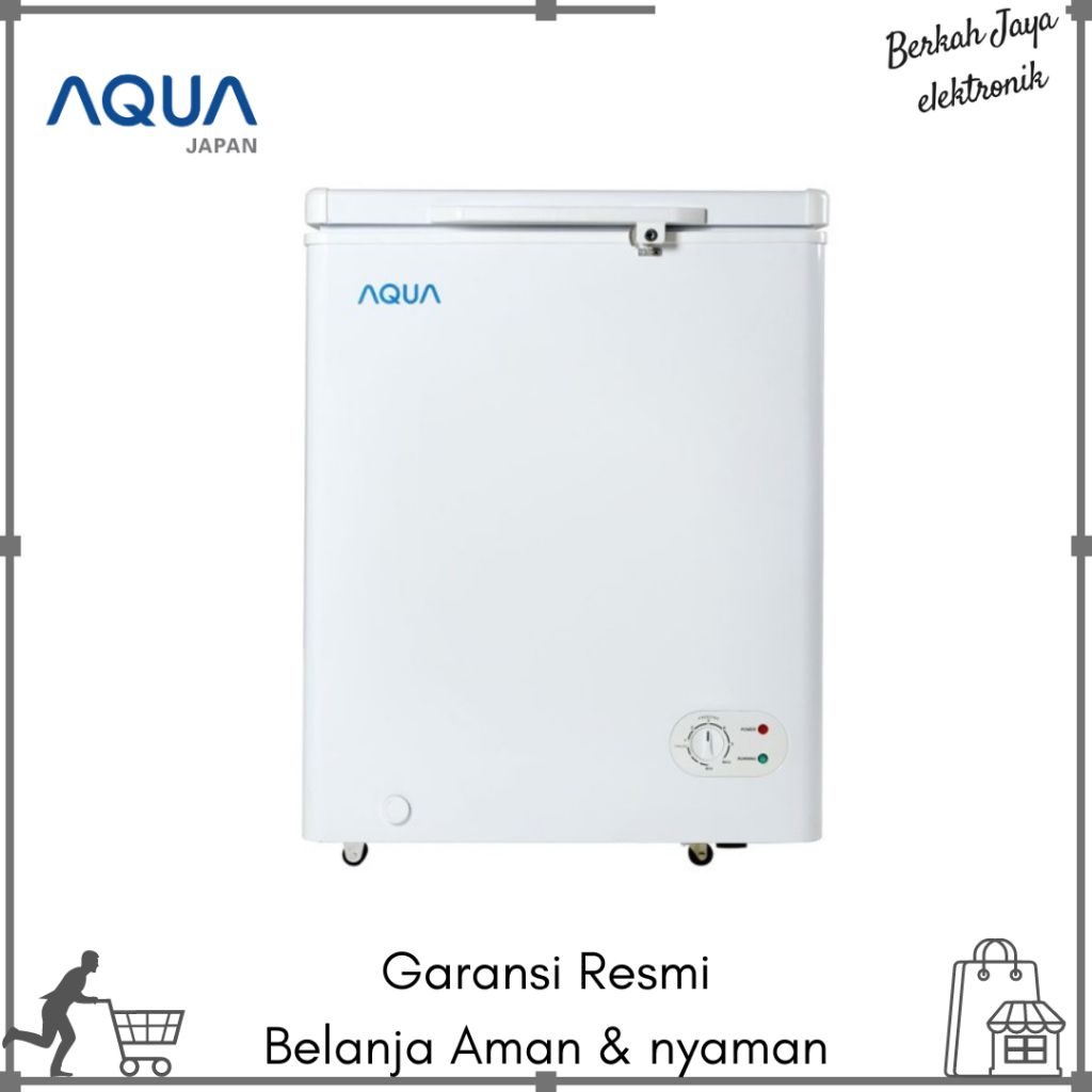 FREEZER BOX AQUA AQF 100 110 LEMARI PEMBEKU AQUA AQF110 CHEST FREEZER