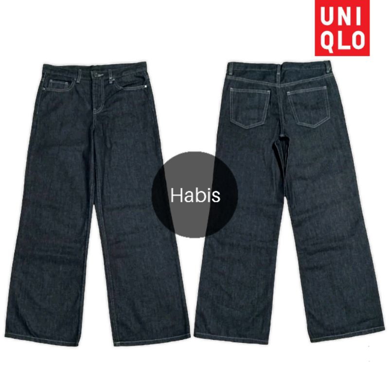 Uniqlo Baggy Jeans Deep Indigo