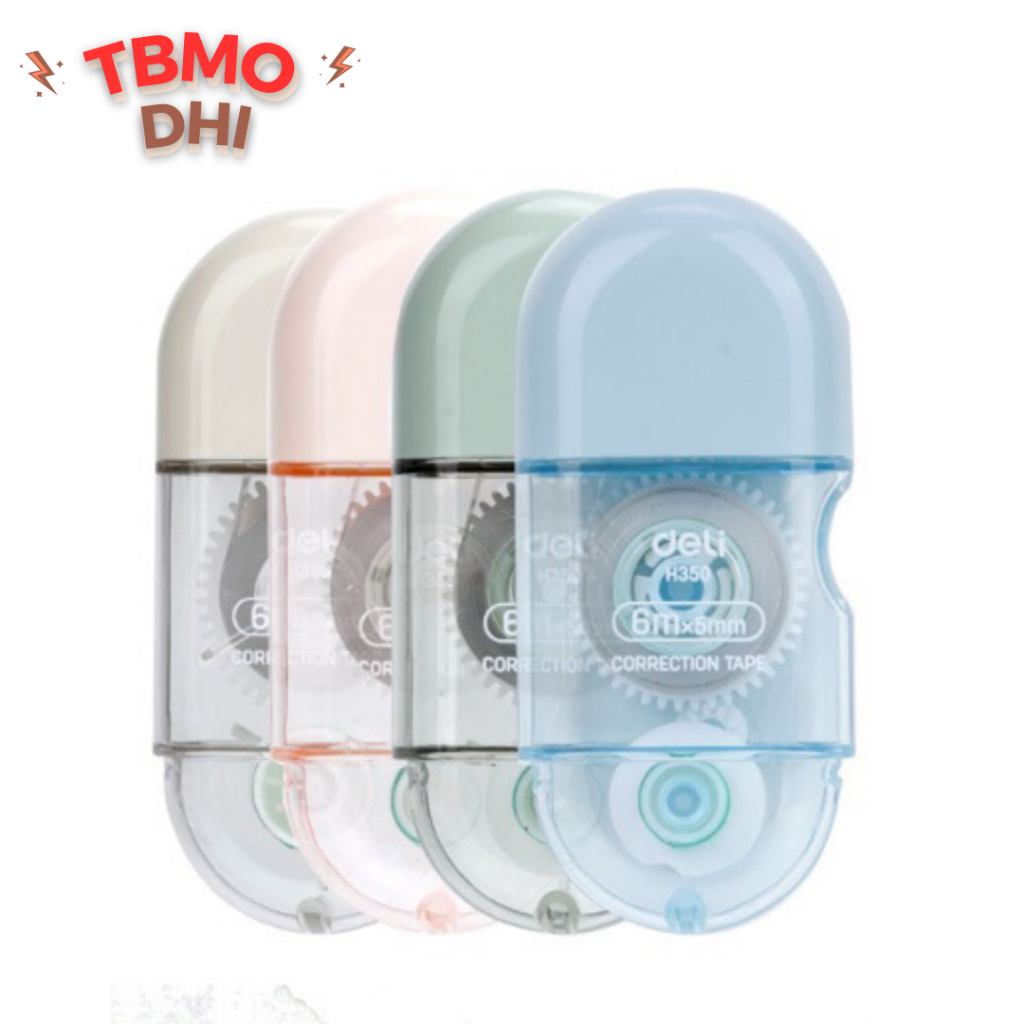 

TBMO DELI Tipex kertas 6m | Correction tape | Tipe x | Tip X - H350