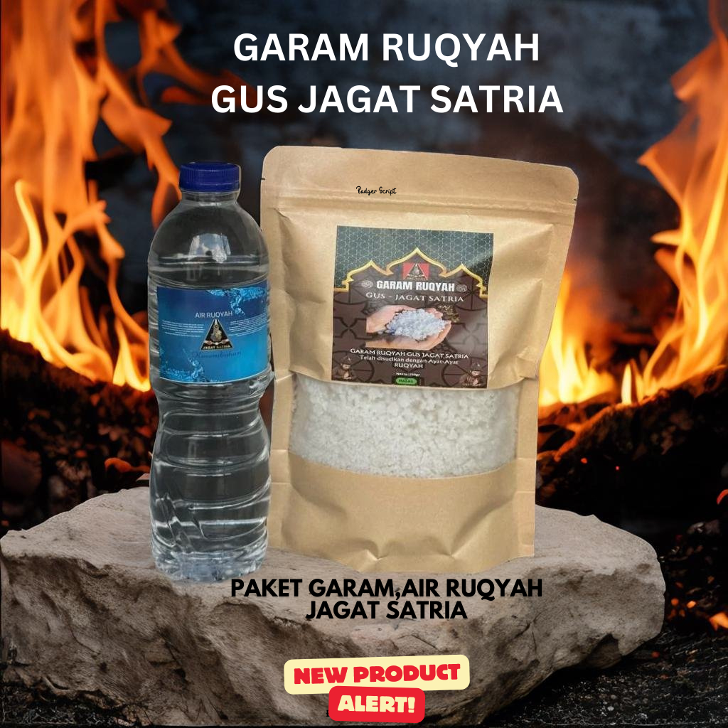 

Paket garam, dan air ruqyah jagat satria