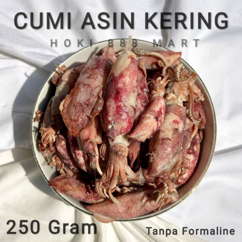 

Cumi Asin Kering / CUmi Sotong 100 - 250g / Cumi Rebus / COD