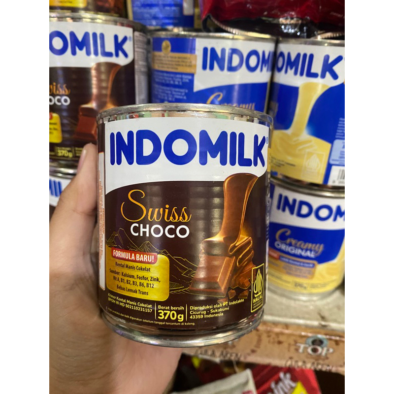 INDOMILK Susu Kental Manis swiss Choco 370gr