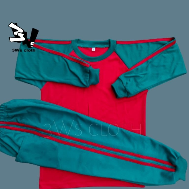 KODE C15F BAJU KAOS OLAHRAGA SD MI  SETELAN OLAHRAGA SD  SERAGAM OLAHRAGA SD TOSKA MERAH