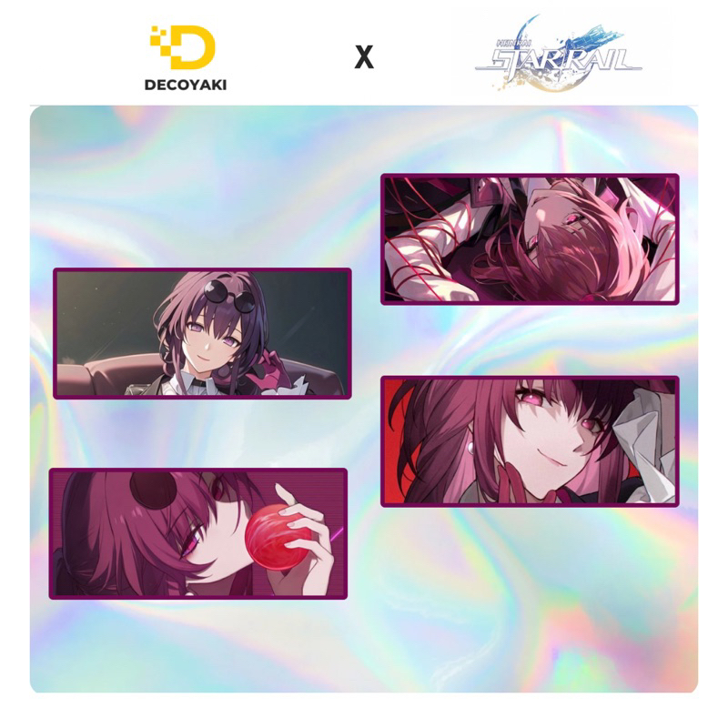 

Sticker Slap Hologram Kafka Honkai Star Rail, Stiker Hologram Kafka Honkai Star Rail