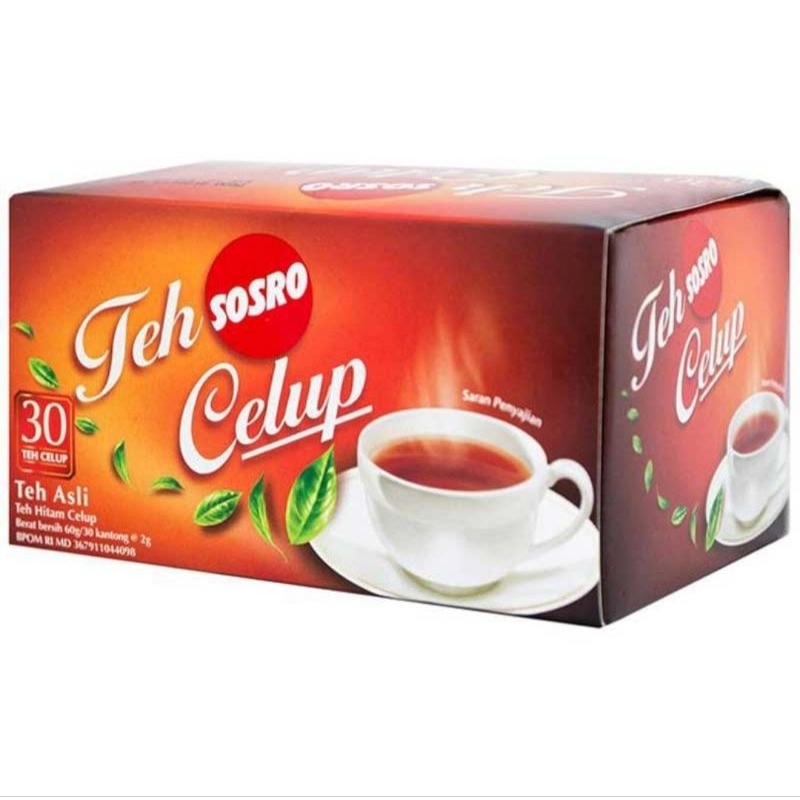 

SOSRO Teh Celup Hitam 30 Kantung Celup