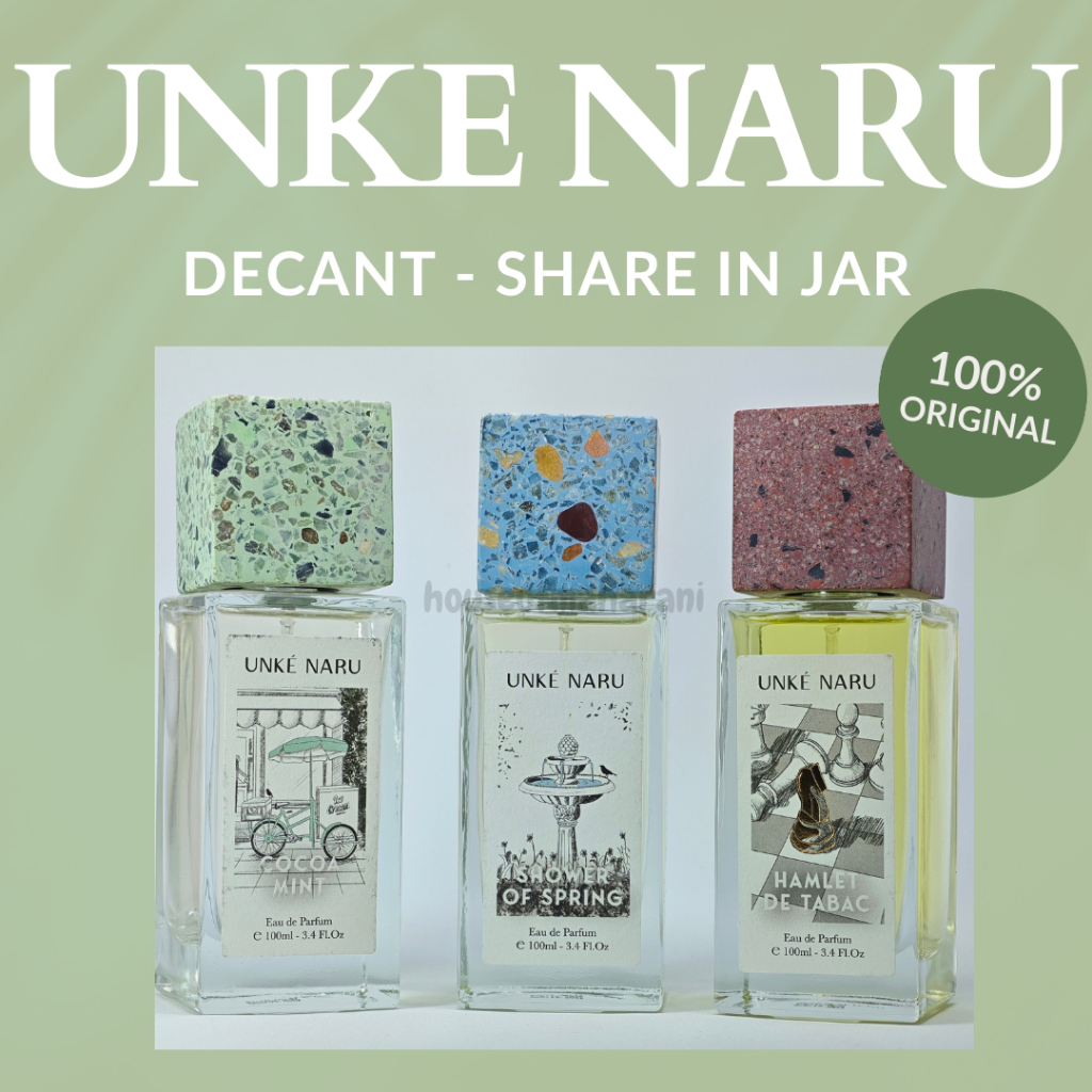 (DECANT SHARE IN JAR) UNKE NARU by NICHOLAS SAPUTRA - For You For Me Suga Boubon Kashmir Oud Shower 