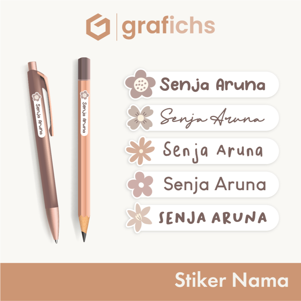 

Rad [90 pcs] Stiker Nama Alat Tulis Sekolah GISS06-10 by Grafichs