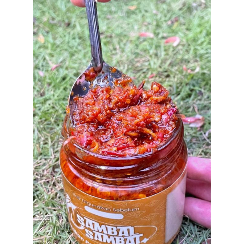 

Sambal Sambat Pangandaran 150gr - Semua Varian Rasa Sambal Cumi / Sambal Teri /Sambal Teri kecombrang