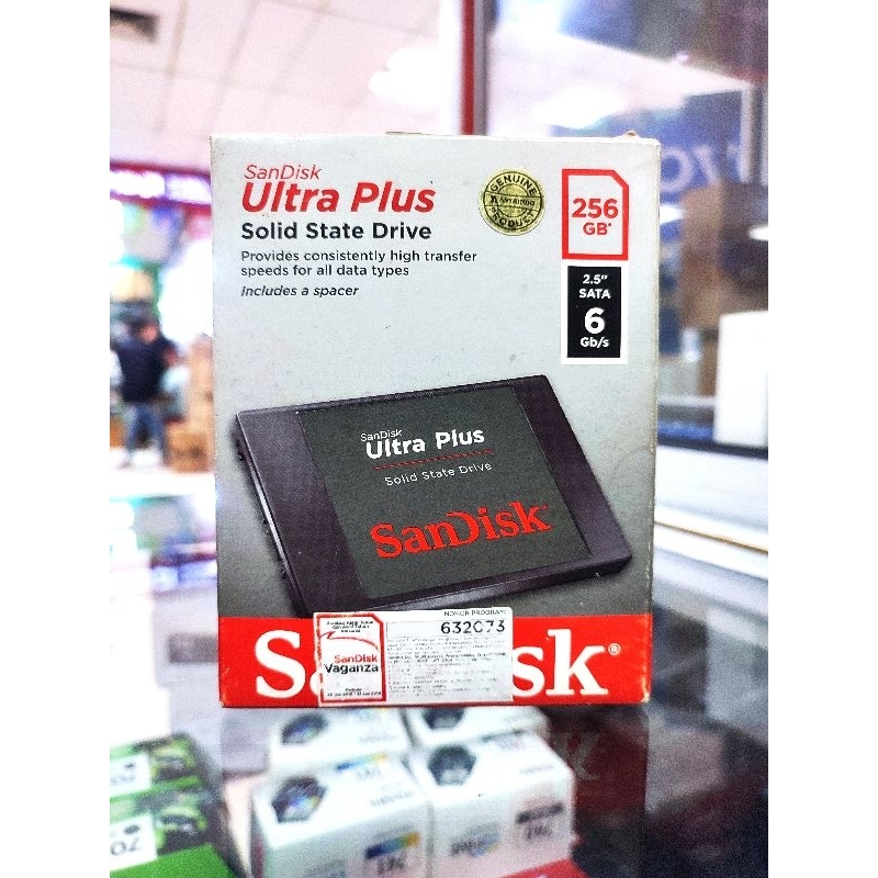 SSD SANDISK ULTRA PLUS 256GB SATA 3 INTERNAL