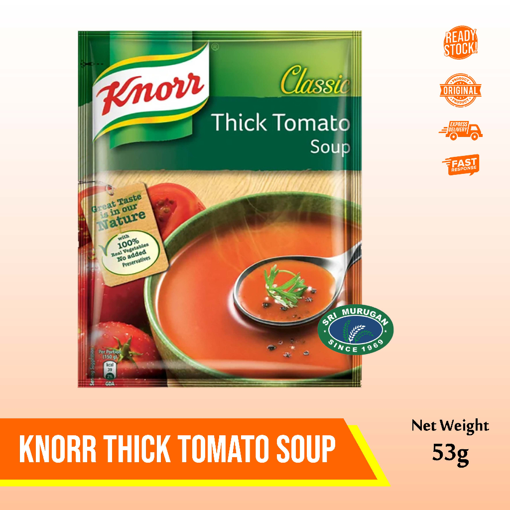 

KNORR THICK TOMATO SOUP 53 GM