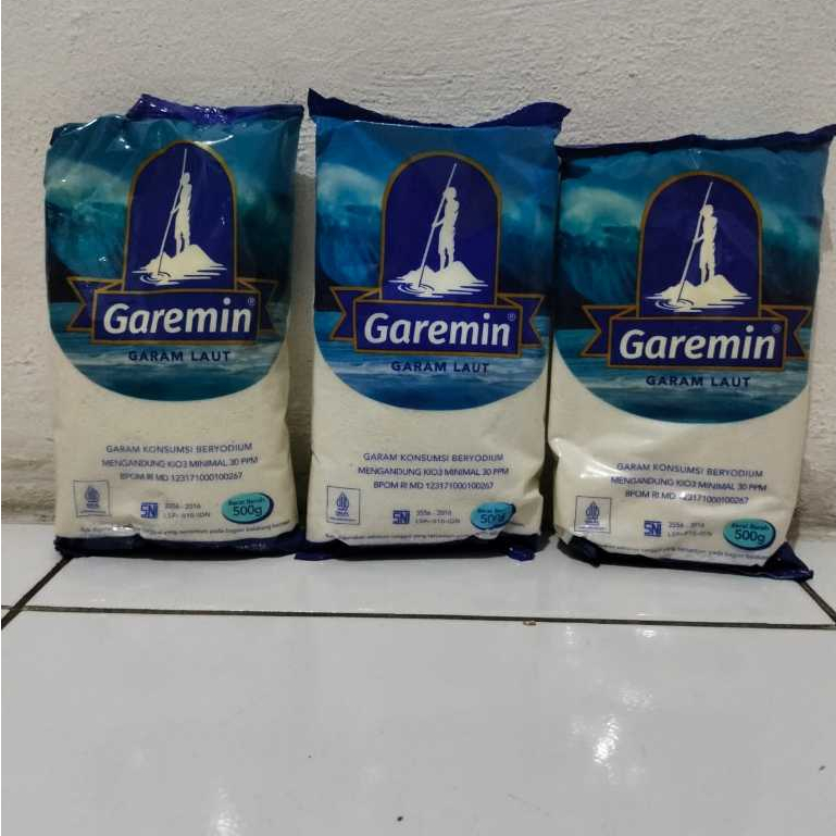 

GAREMIN GARAM DAPUR GARAM HALUS GARAM BERYODIUM 500GR DAN 250GR