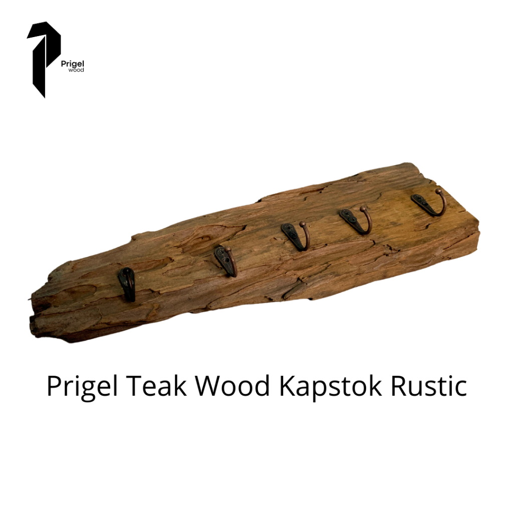 Prigel Kapstok Gantungan Baju Bahan Kayu Jati Rustic Vintage