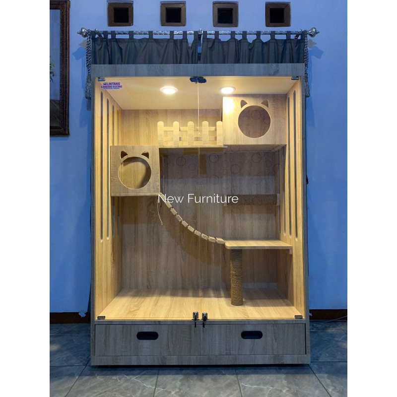 kandang kucing plywood kandang kucing minimalis kandang kucing modern kandang kucing terbaru kandang