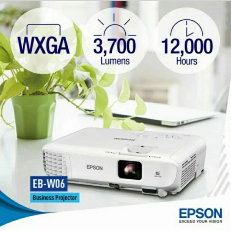 Projector EPSON EB-W06 WXGA 3700 Ansi Lumens