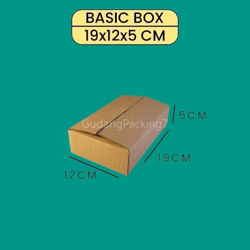 

Kardus Box 19x12x5 cm polos kardus packing