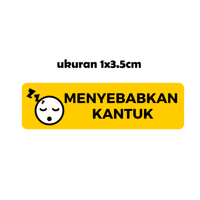 

Stiker Label Obat Menyebabkan Kantuk Stiker Apotek