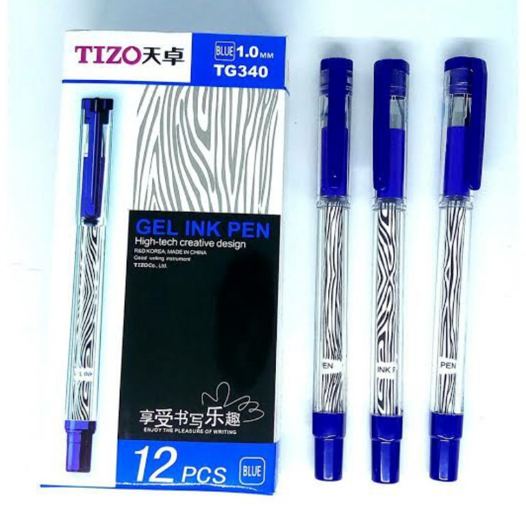 

Pen Gel TIZO 34 BIRU Isi 12 Pcs ART S3U6