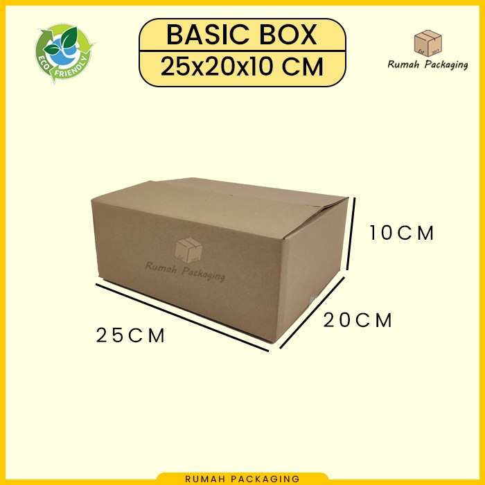 

KARDUS|KOTAK|KARTON BOX POLOS 25x20x10 MURAH