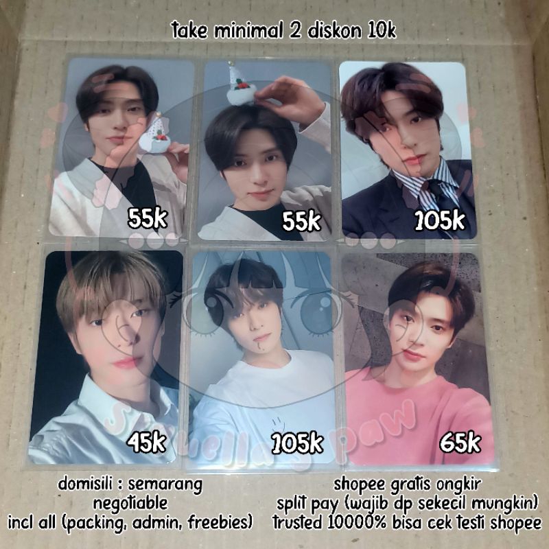 JAEHYUN PHOTOCARD OFFICIAL PINK CHRISTMAS 2022, BEYOND FANMEETING AR TICKET FULLSET, ALBUM EMPATHY, 