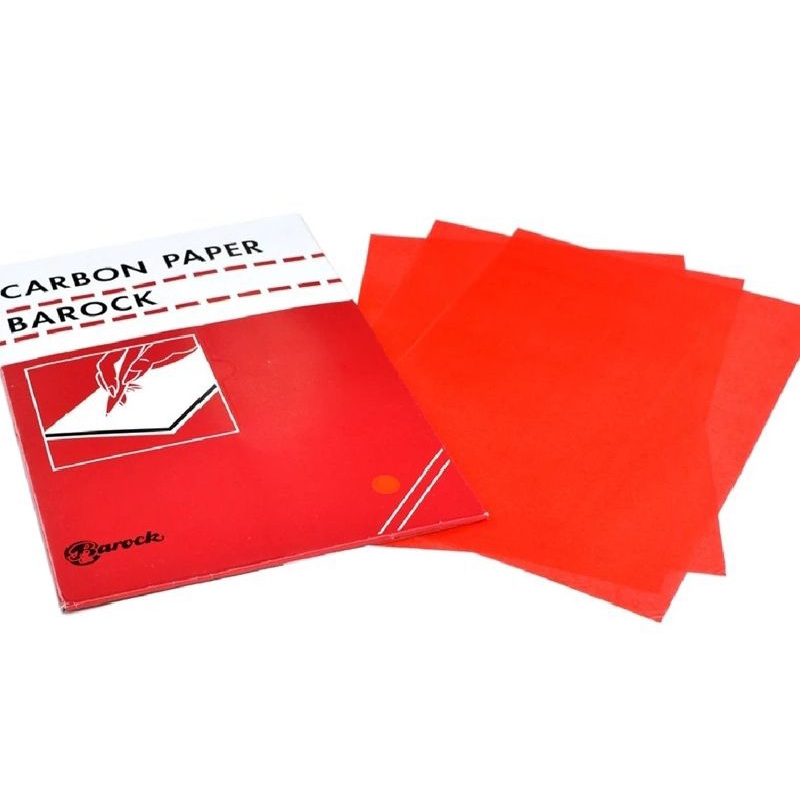 (satuan) kertas karbon warna merah