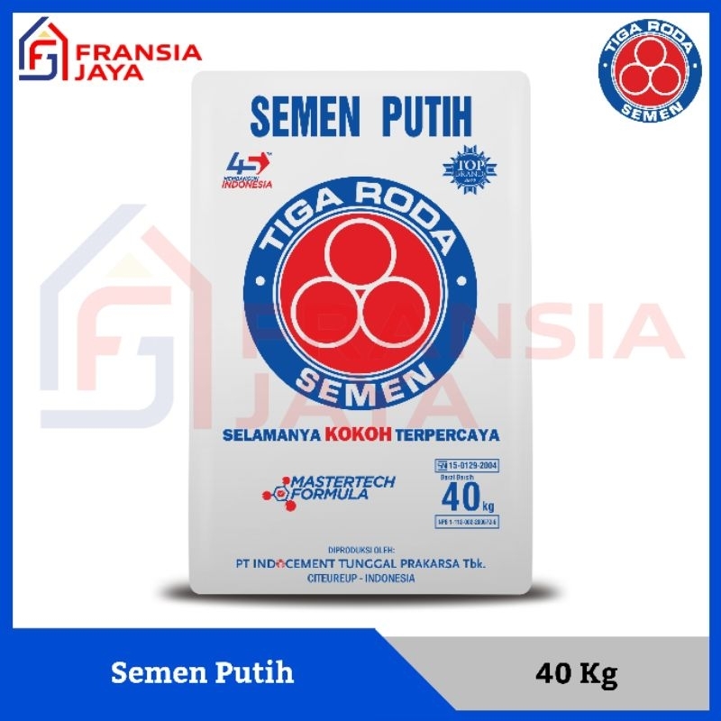 Semen Putih 40kg 40 kg Tiga Roda Tigaroda