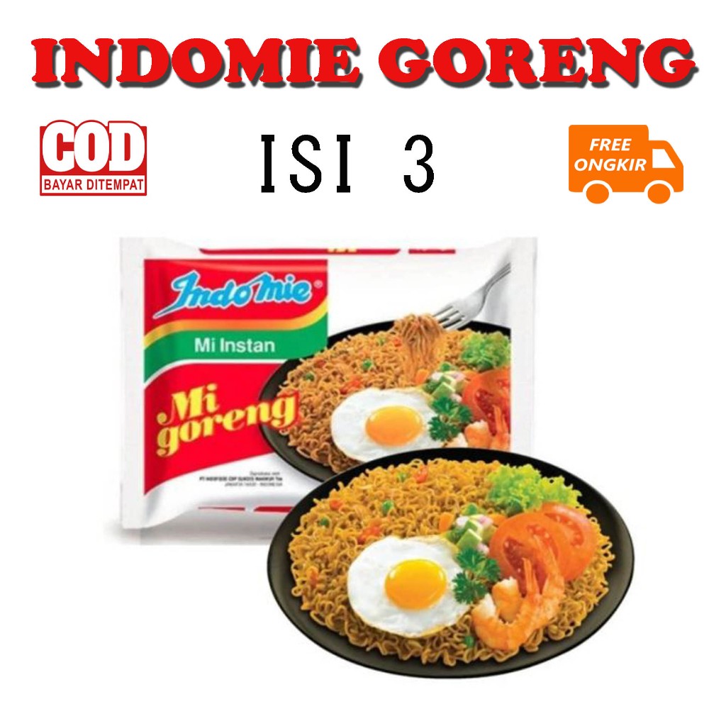 

Indomie Mi Goreng Mie Instan 3 x 85 gr | BISA COD