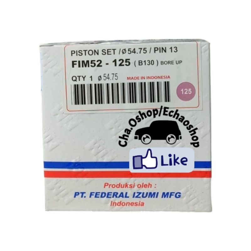 PISTON FIM KIT BORE UP BEAT VARIO 110 REVO KARBU BLADE PEN PIN 13