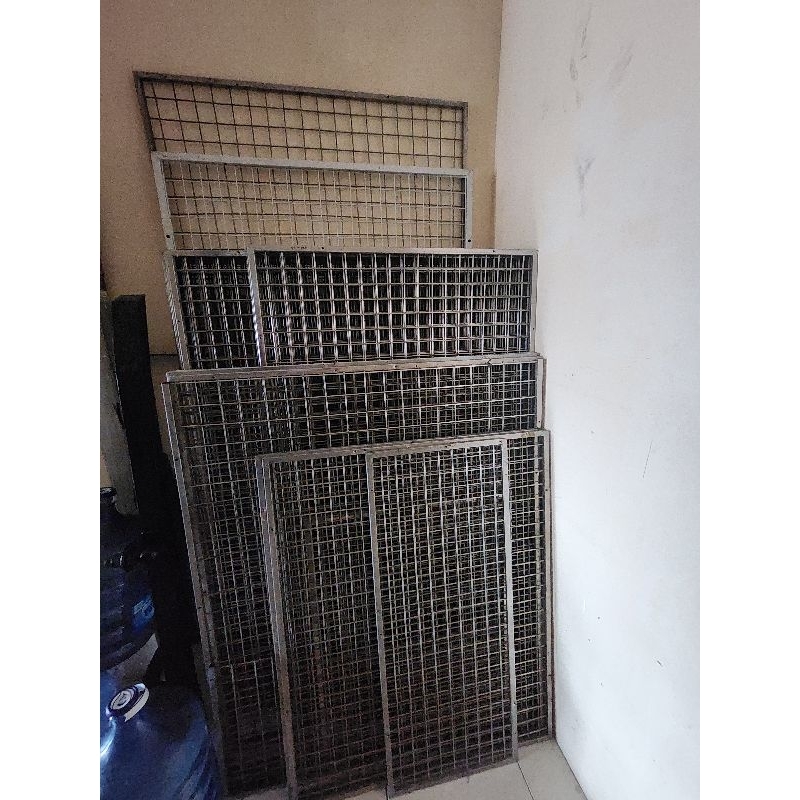 Ram besi Dinding Tebal Stainless Ukuran 100x 120cm Ram besi Tebal