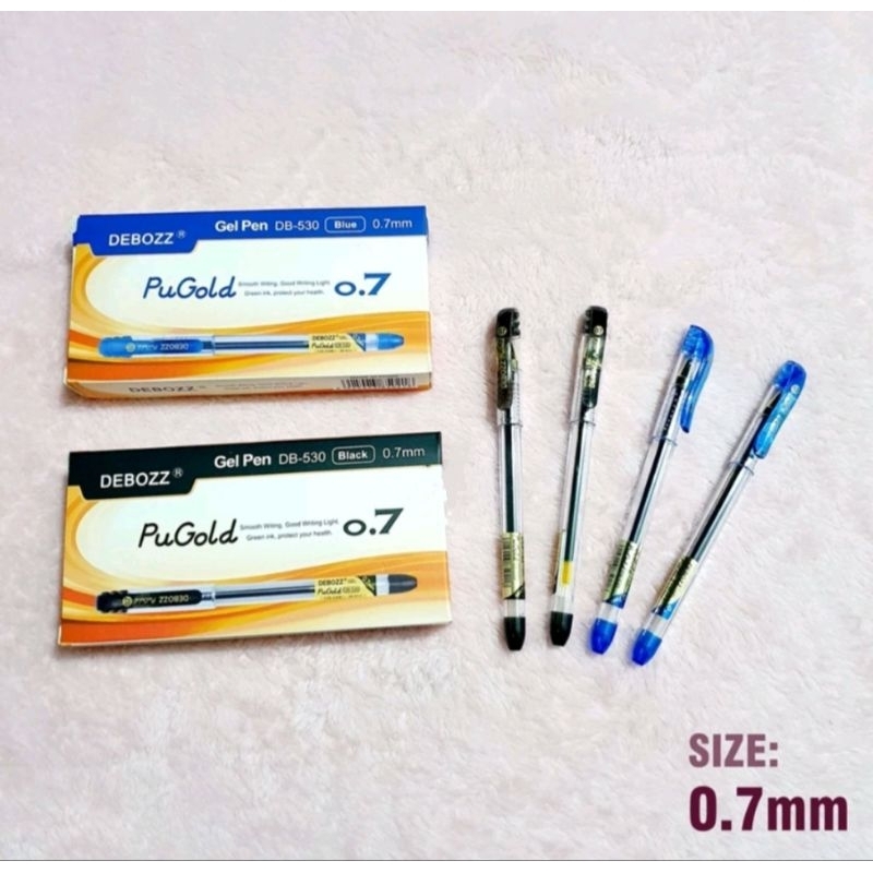 

Pulpen Debozz Gel Pen PuGold DB-530 0.7mm Isi 12 Pcs