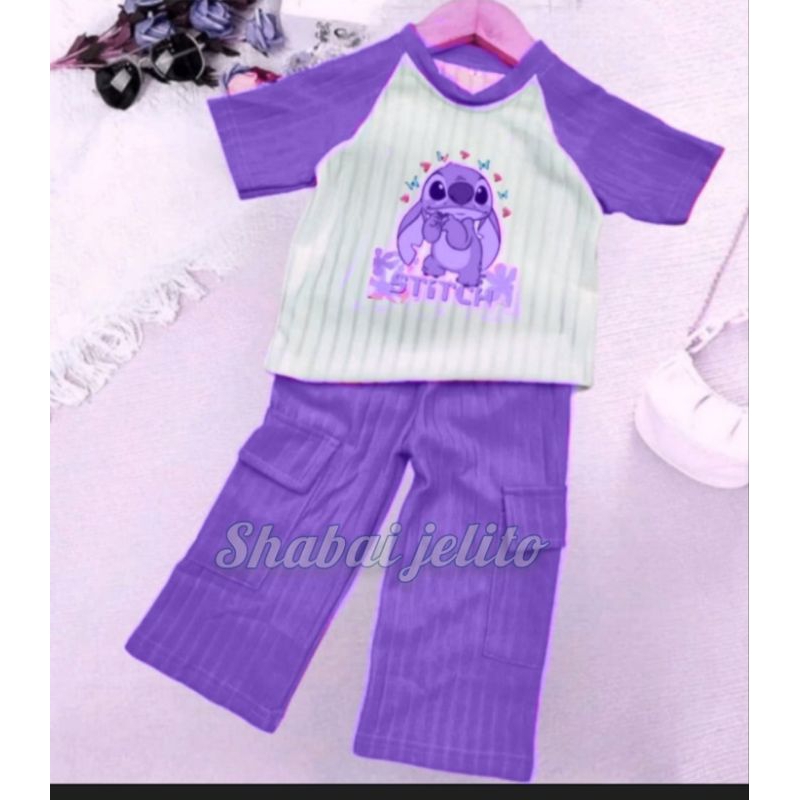 Setelan Cargo Anak perempuan One Set Knit Horneta anak perempuan
