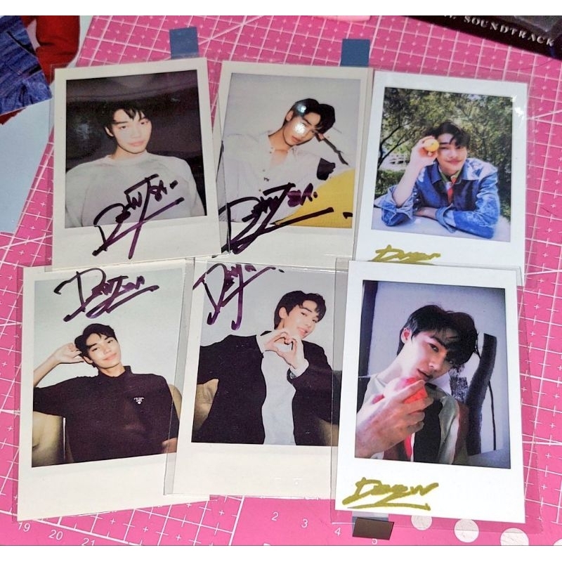 Booked Dew Jirawat polaroid cards Xblush and Rollacoaster