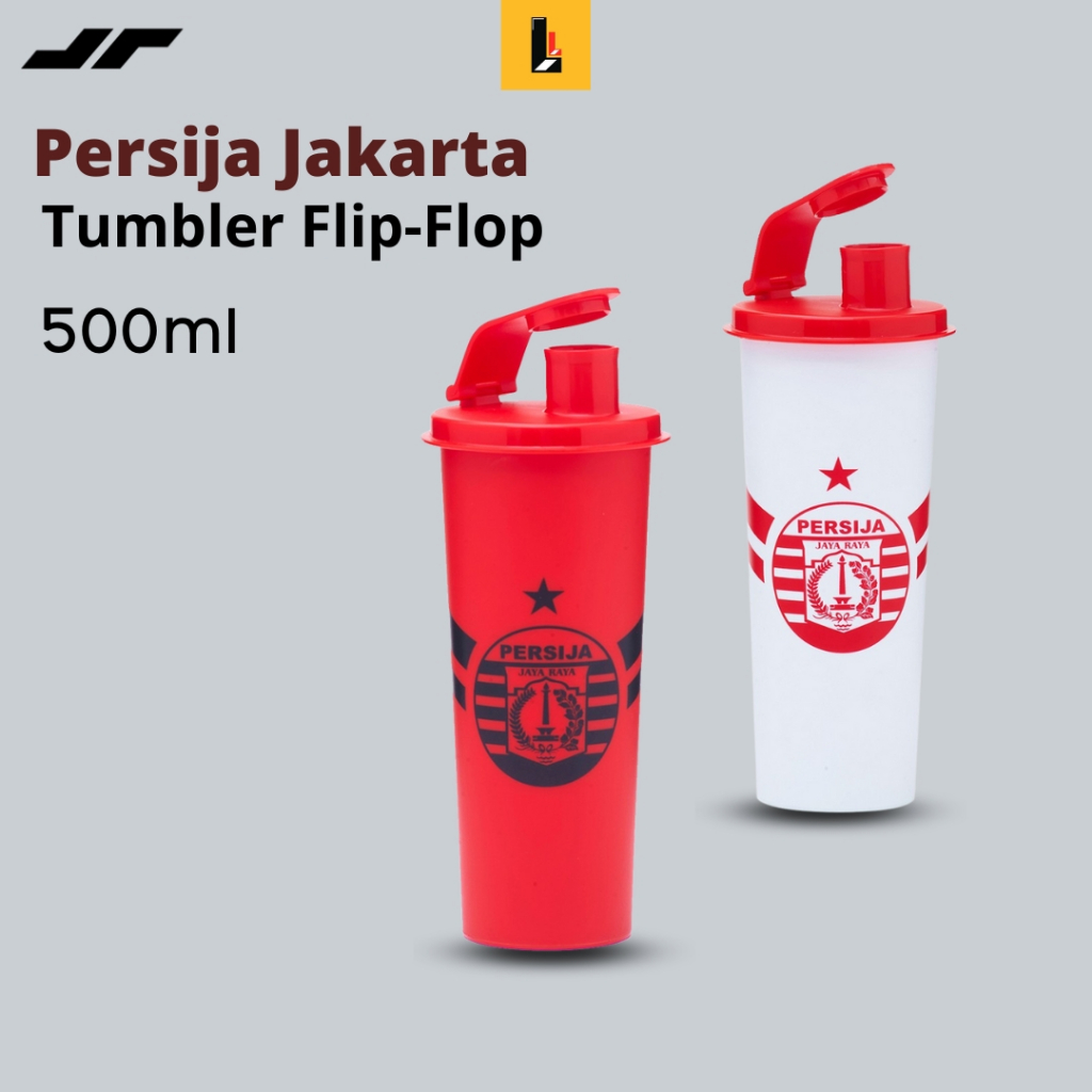 Apparel Juara - Original Tumbler Flip Flip Logo Persija 500ml // Tumbler Flip Flip Persija 500ml // 
