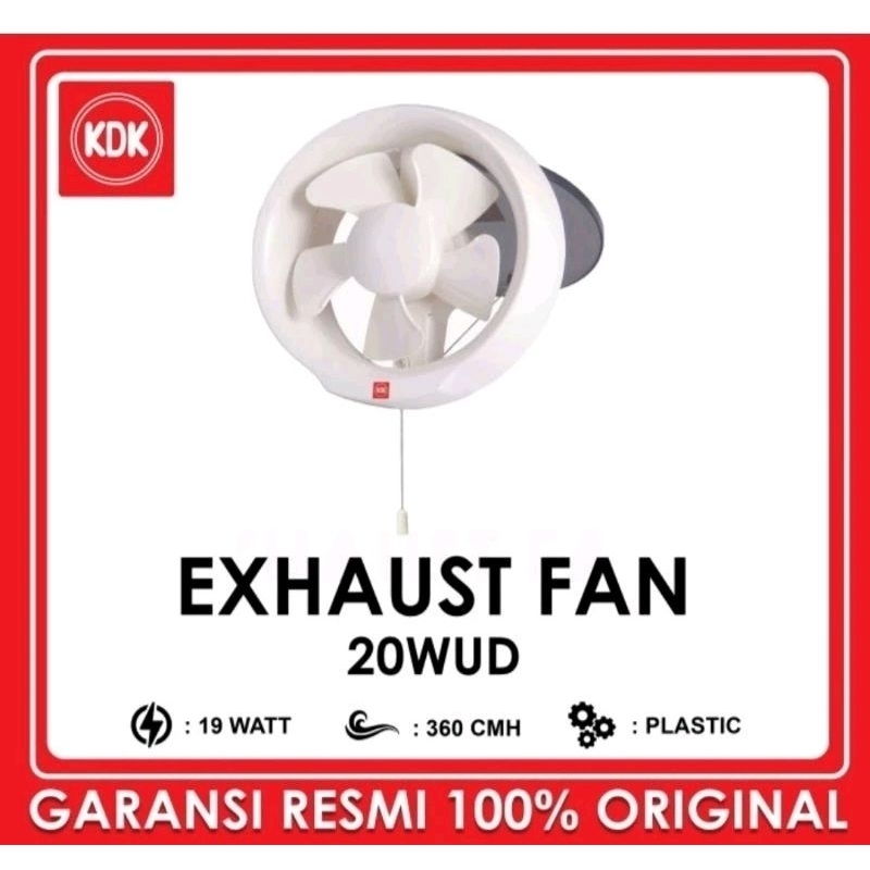 KDK 20WUD Window Exhaust Fan Dinding 8 inch 16 Watt