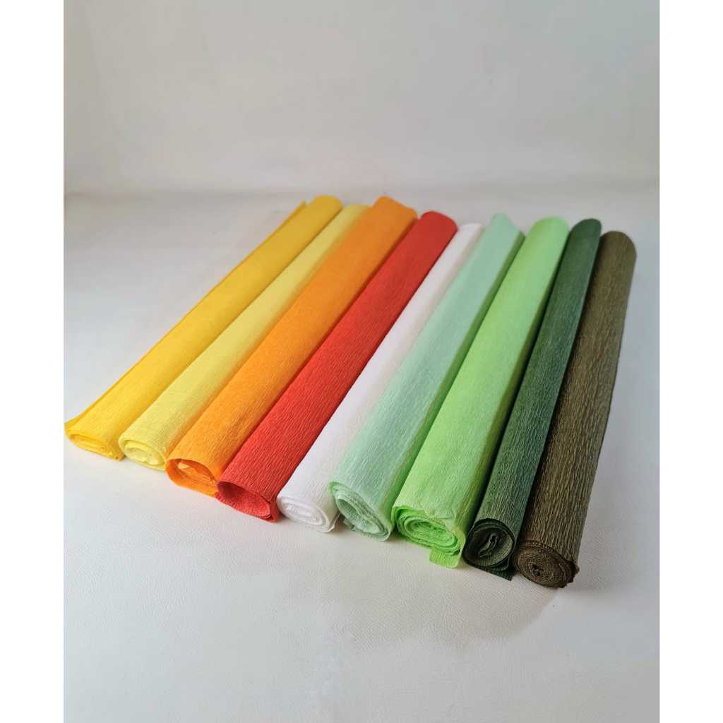 

kertas Crepe Import Tebal/Import Crepe Paper Roll Uk50x250cm