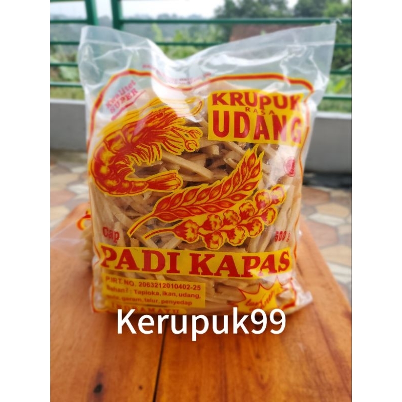 

Kerupuk Udang STIK SIRIAN (Sisa Irisan) Padi Kapas 500gram