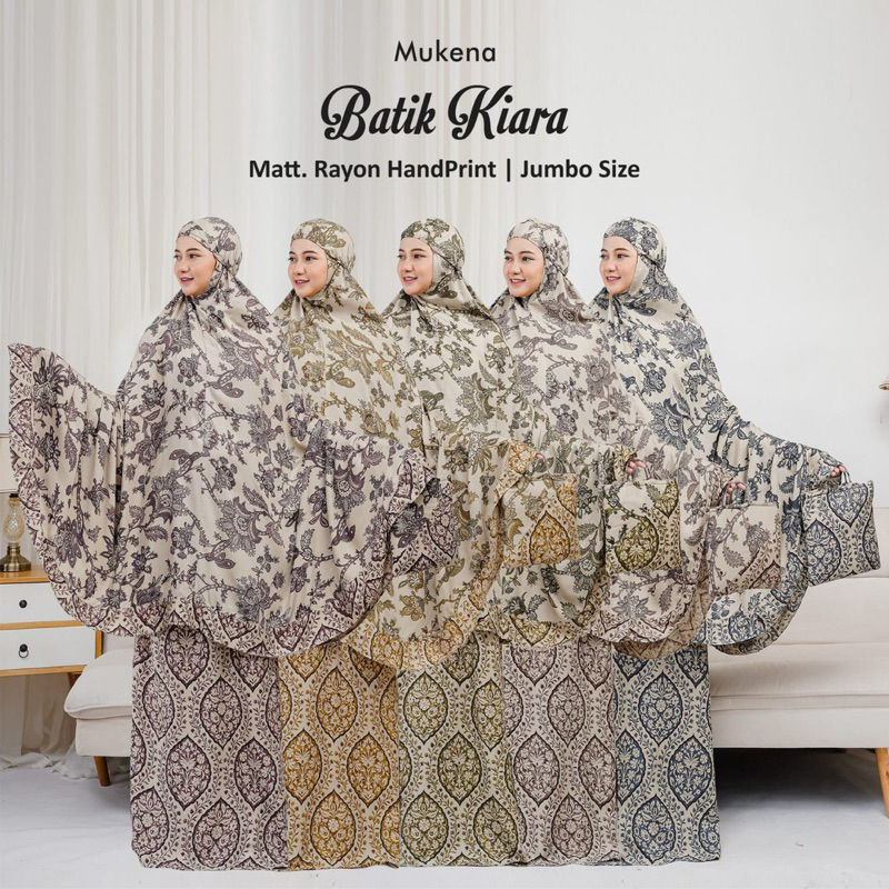 Mukena Rayon premium batik jumbo katun rayon