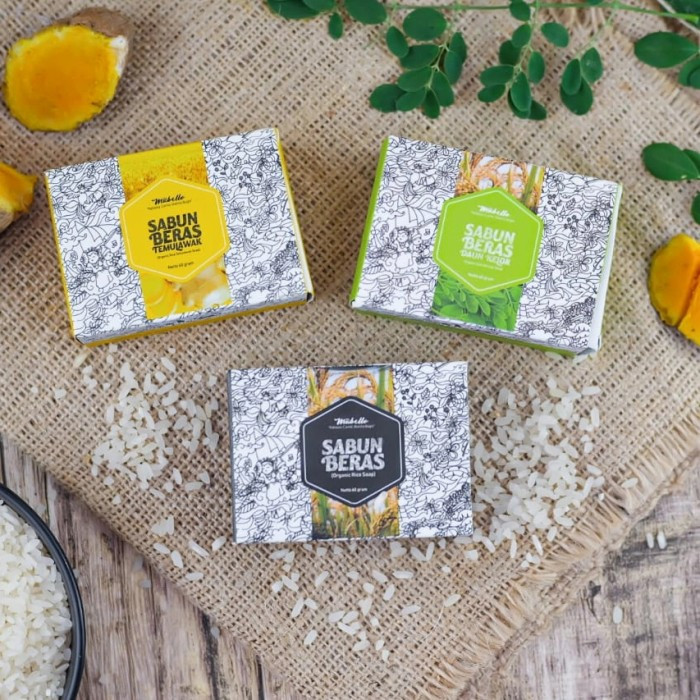 Sabun Beras Mabello Organic Rice Soap