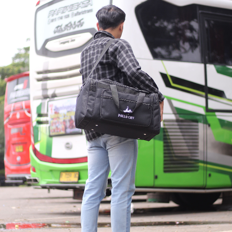 COD celana jilbab tas baju Tas Ransel Jinjing Polo CRV Hitam Tas Travelling Mudik Kerja Besar