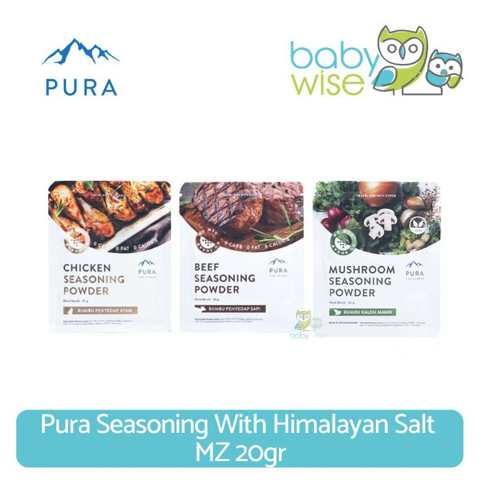 

Pura Seasoning With Himalayan Salt MZ 20gr - Kaldu Anak Bayi MPASI