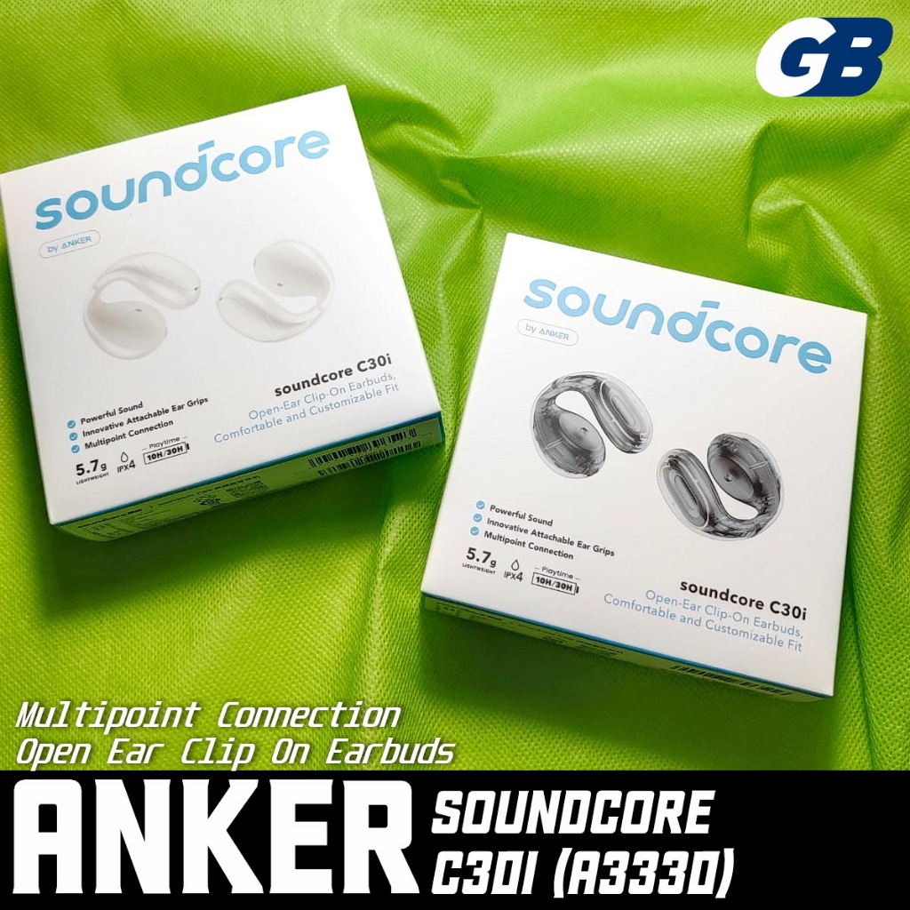 Anker Soundcore C30i A3330 Open Ear Clip Earbuds with Secure Fit Multipoint Connection TWS Headset