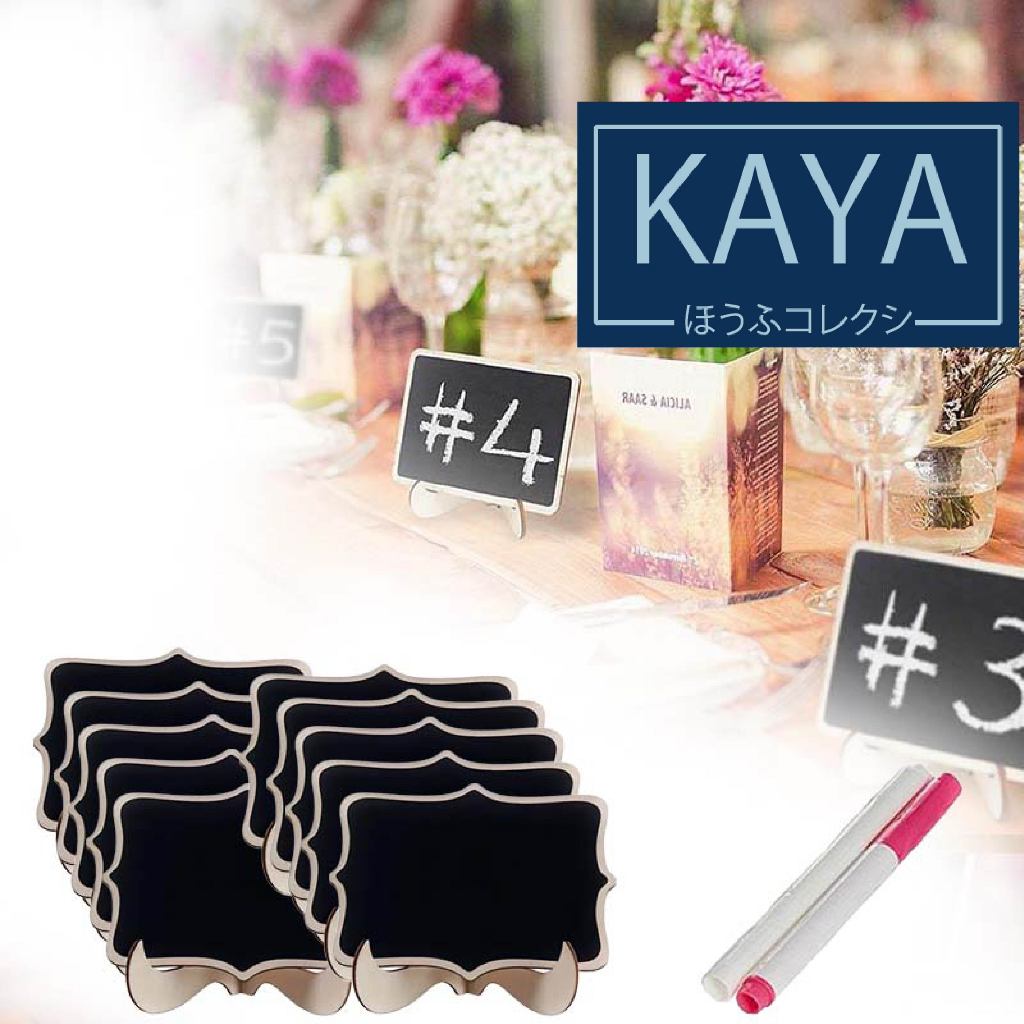 

Papan Tulis Kapur Kecil + 2 pena Papan Kapur Menu Cafe SET 10PCS Mini Chalkboard papan tulis