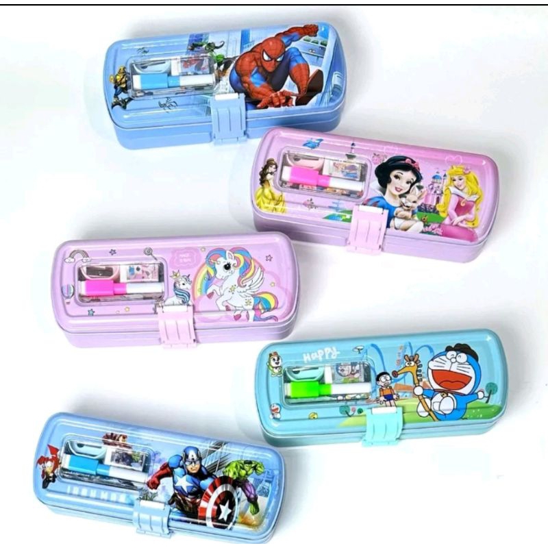 

kotak pensil set/tempat pensil karakter/anak-anak/one set pencil case