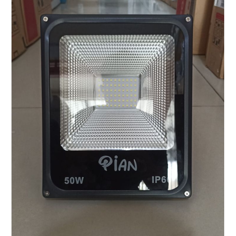 Lampu Sorot LED Floodlight PIAN Cahaya Putih 50 Watt IP66