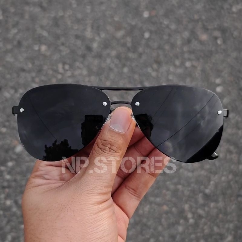 Kacamata Hitam Pria Desain Aviator Casual Nyaman Tidak Berat Dipakai NP.STORES