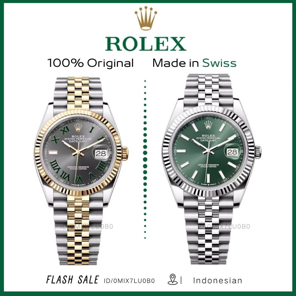 [100% Asli] Rolex Jam tangan pria  Datejust Series m126233-0035  m126334-0028 Kimberto Automatic Men