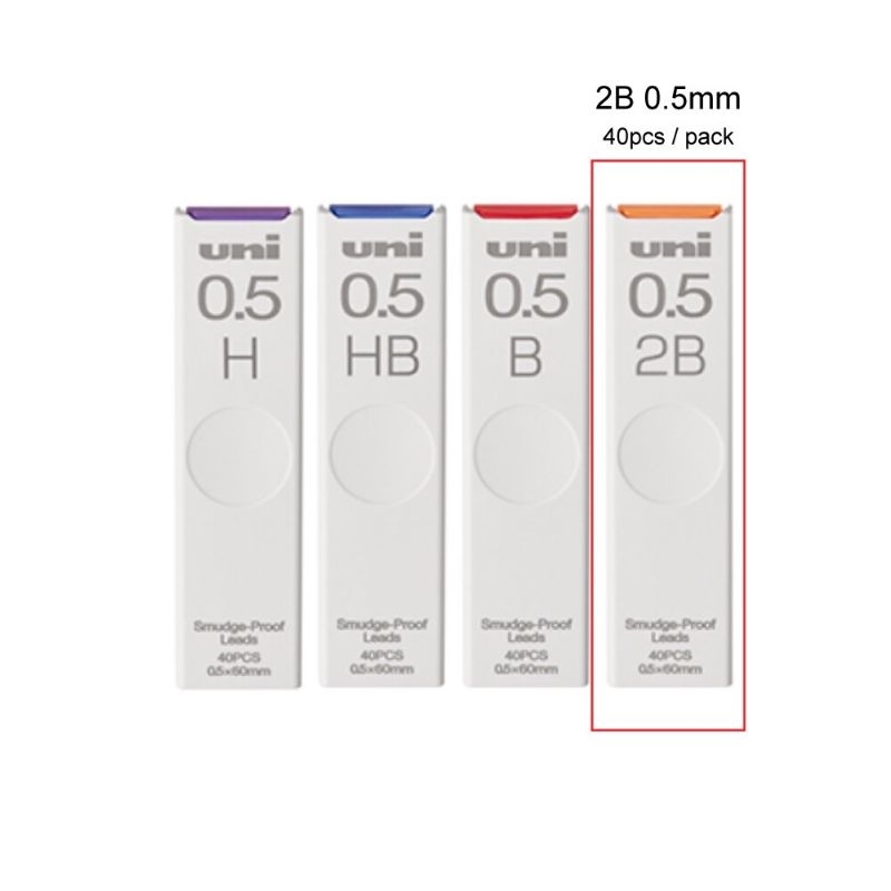 

Uni Lead Nanodia Pencil Mechanical 0.5 *COVER BARU WARNA PUTIH*